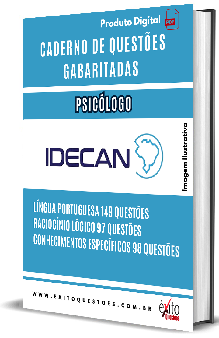 Caderno De Quest Es Gabaritadas Psic Logo Idecan